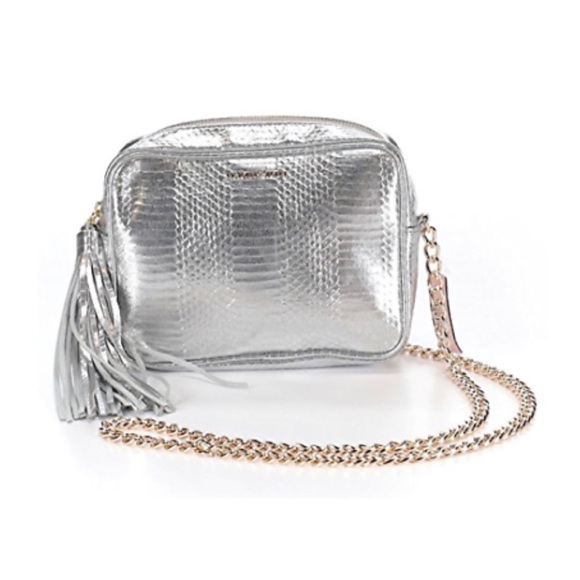 Victoria's Secret Handbags - NWT Victoria’s Secret silver crossbody purse